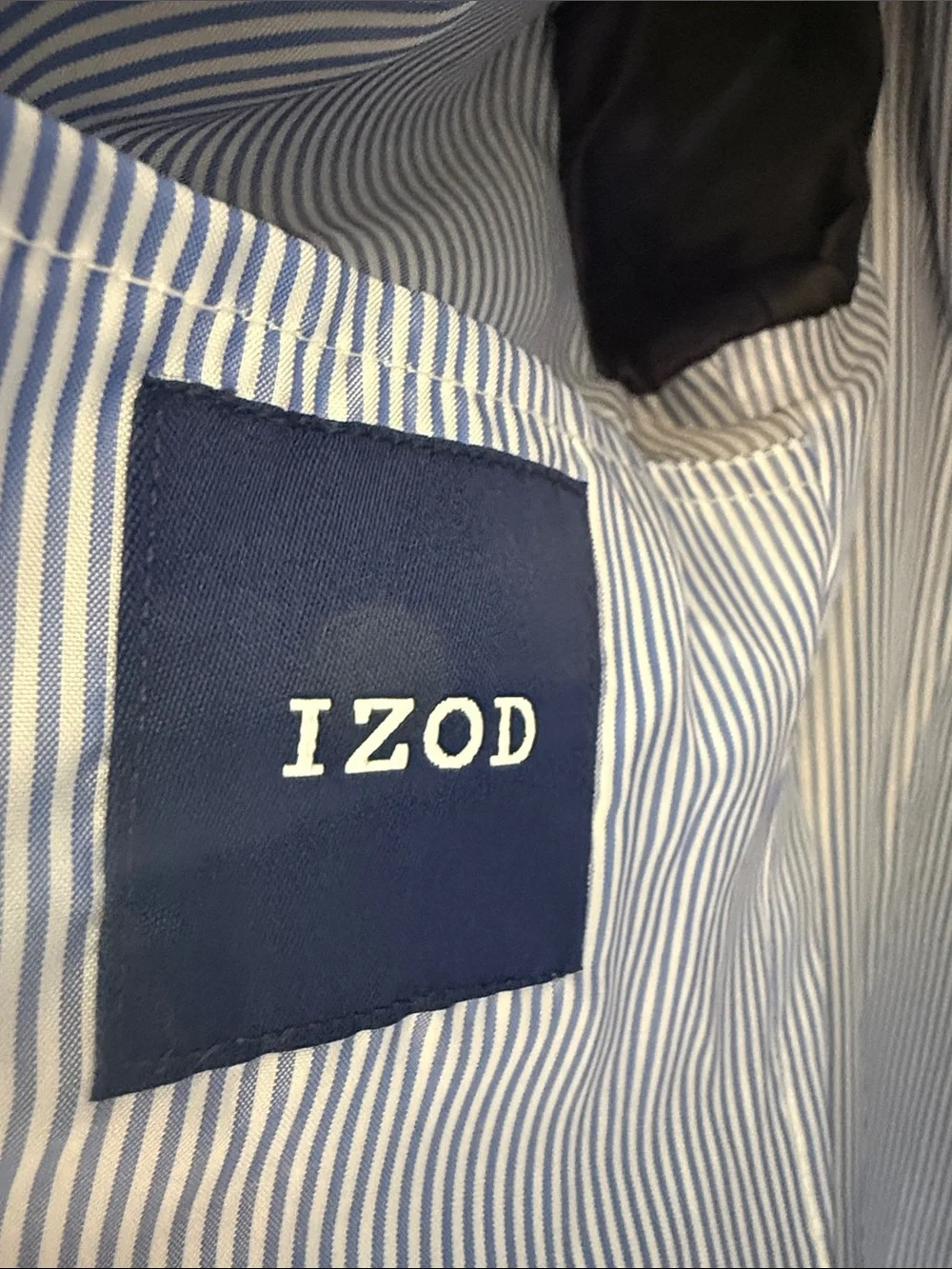 Izod Boys Navy Blue Two-Button Blazer